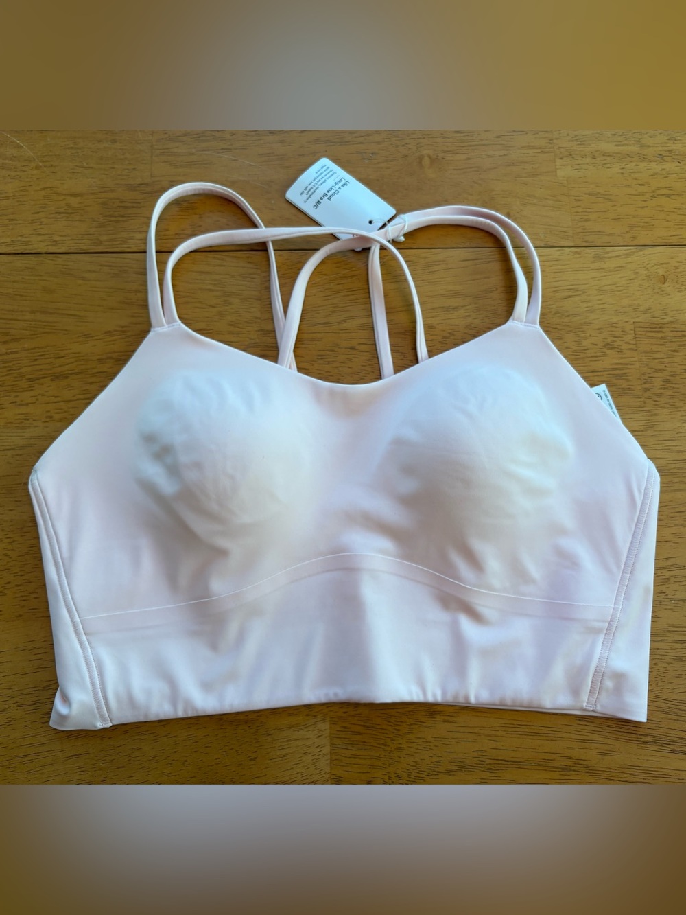 Lululemon Like a Cloud Longline Bra, NWT, size 10, B/C cup, Pink Pearl!